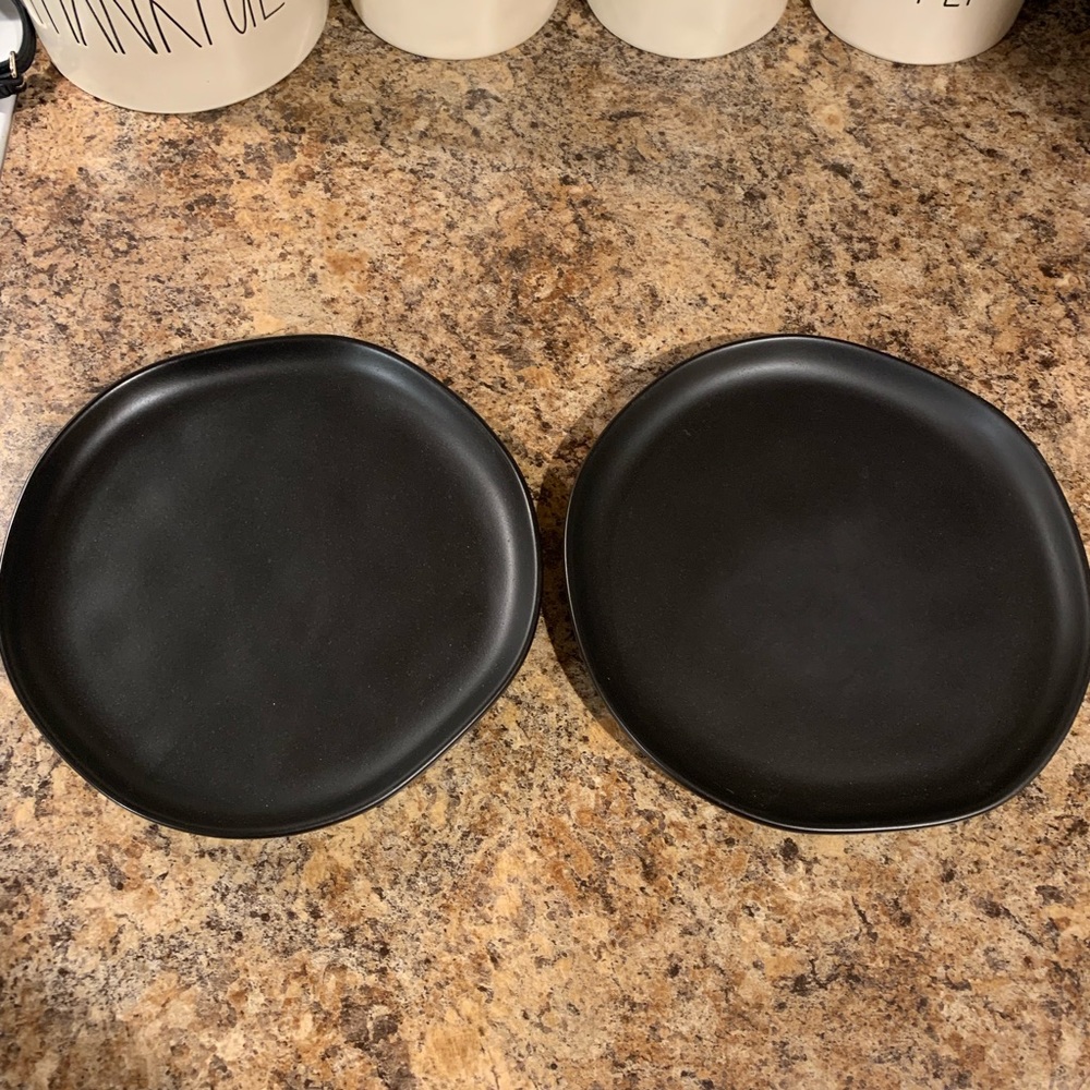 Hearth and hand matte black salad plates